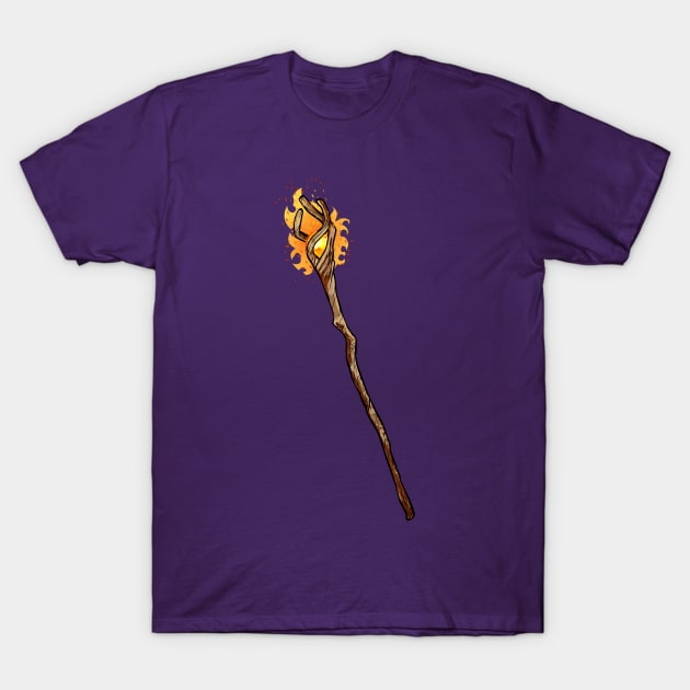 Onward Wizard Staff T-Shirt by Rackham